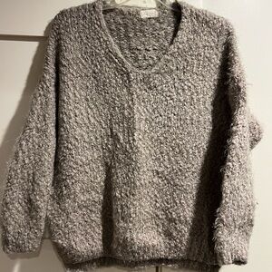 Altar'd State Cozy Gray/taniah Knit Sweater